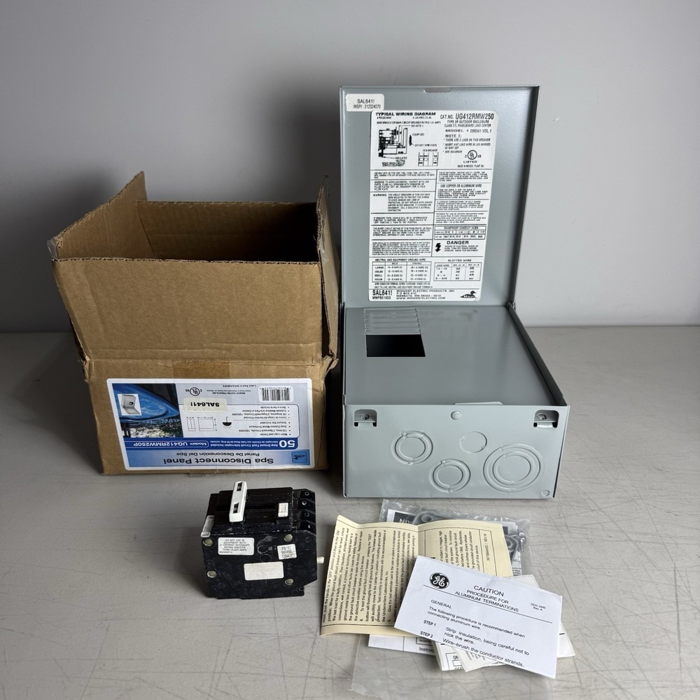 New Midwest Electric UG412RMW250P 50-Amp 120/240V Spa Disconnect